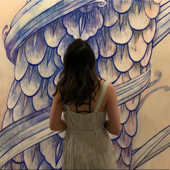 american eagle striped jumpsuit/play suit onepiece - Picture 3 of 4